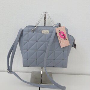 VIOLET QUILTED LUV BETSEY JOHNSON Satchel HANDBAG Crossbody
